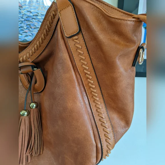 Brown Faux Leather Purse - Picture 5 of 16